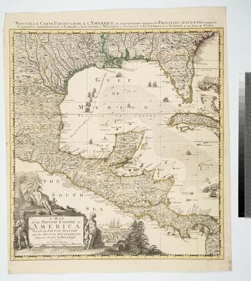 Map of the British Empire in America With the French, Spanish and the Dutch Settlements adjacent thereto by Henry Popple