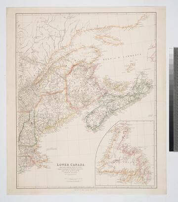 Lower Canada, New Brunswick, Nova Scotia, Prince Edwards Id. Newfoundland, and a large portion of the United States