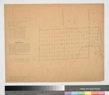 Map of Highland part of Hellman Tract
