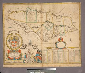 Novissima et Accuratissima Insulae Jamaicae Descriptio per Johannem Sellerum. Hydrographum Regium Londini