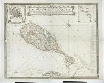 A New and Exact Map of the Island of St. Christopher in America