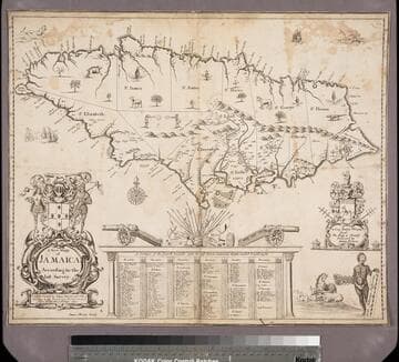 A new Mapp of Jamaica According to the last Survey