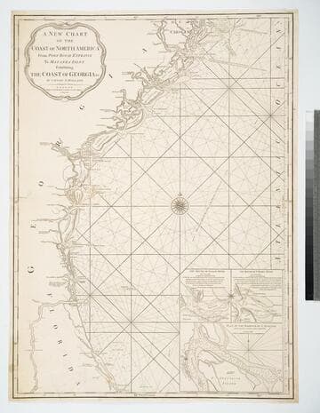 A New Chart of the Coast of North America from Port Royal Entrance to Matanza Inlet Exhibiting the Coast of Georgia &c. by Captain N. Holland