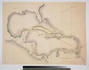 MS map of Central America