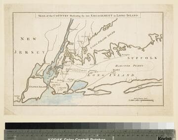 Sketch of the Country Illustrating the late Engagement in Long Island