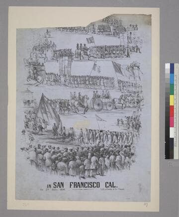 [Celebration of the 4th of July,] in San Francisco Cal. the 5th July, 1852