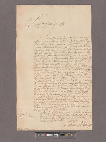 Blathwayt, William. To the Lords Commissioners of the Treasury : Representation about a Wreck near Jamaica