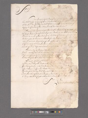 Carpenter, Henry. Letter to William Blathwayt