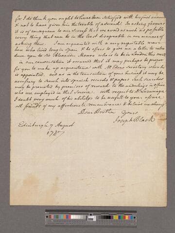 Black, Joseph (b) to "Brother" Alexander Black (b)