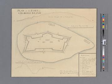 Plan of the fort on Georges Island. [cartographic material]
