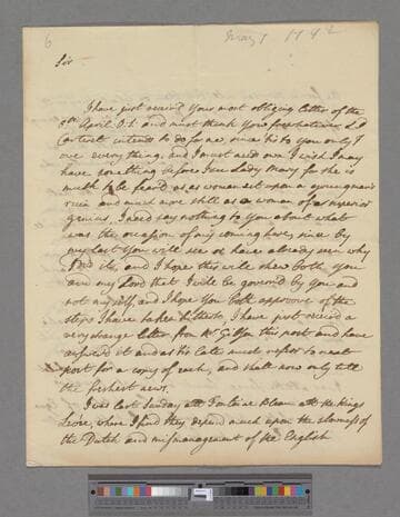 Montagu, Edward Wortley. Letter to Edward Montagu