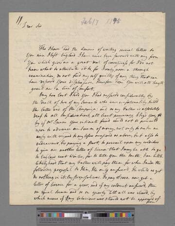 Montagu, Edward Wortley. Letter to Edward Montagu