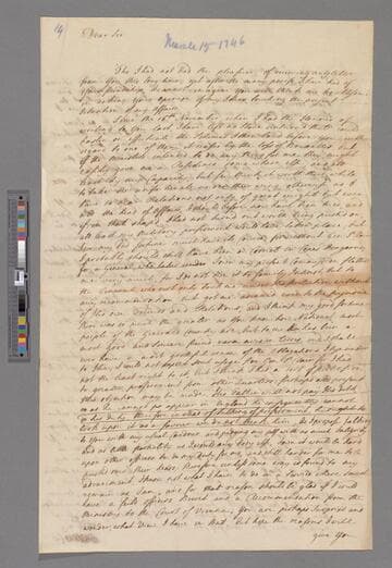 Montagu, Edward Wortley. Letter to Edward Montagu