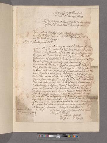 Great Britain. Privy Council. Order by the King in Council, upon a Report from the Treasury concerning the Debts of the late Bermuda Company
