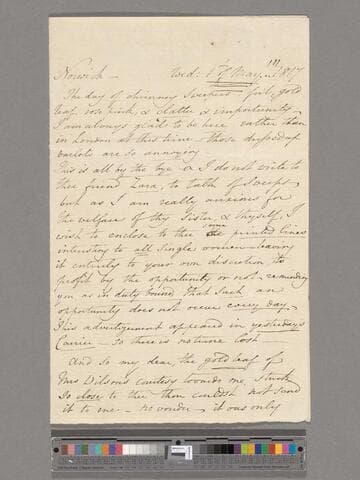 Opie, Amelia (Alderson).  Letter to Eliza (Alderson) Briggs