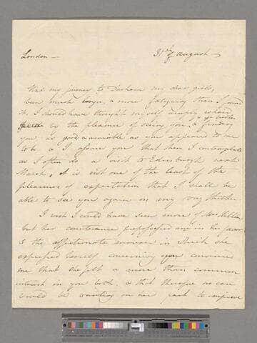 Opie, Amelia (Alderson).  Letter to Eliza (Alderson) Briggs