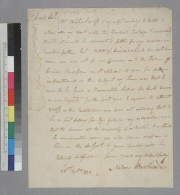 Nelson Barksdale letter to Thomas Jefferson