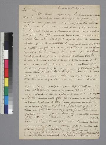 Arthur S. Brockenbrough, University of Virginia, letter to Thomas Jefferson