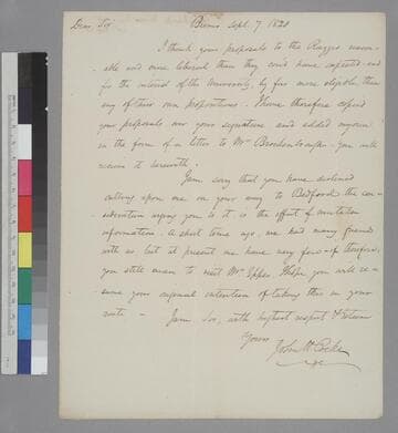 John H. Cocke, Bremo, letter to Thomas Jefferson