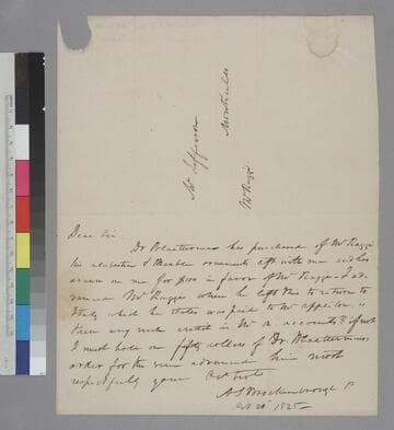 Arthur S. Brockenbrough letter to Thomas Jefferson, Monticello
