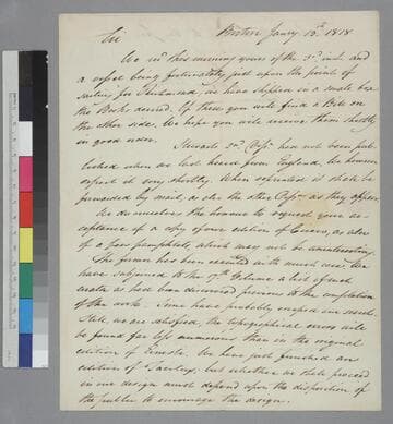 Wells & Lilly, Boston, letter to Thomas Jefferson, Monticello