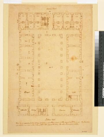 Plan for addition to the College of William & Mary, Williamsburg