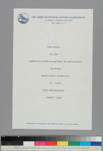 The staff of the American Museum