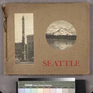 Carl Moon family photograph and clipping album