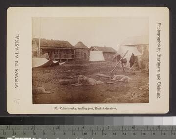 32. Kolmakovsky, trading post, Kuskokvim river