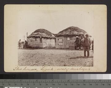 Store houses, Togiak, west of Nushagak