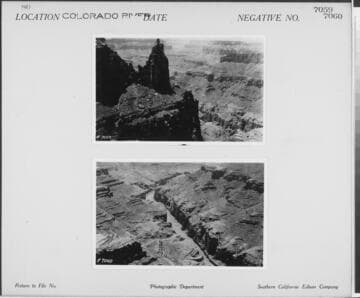 Colorado River - View into canyon from canyon rim