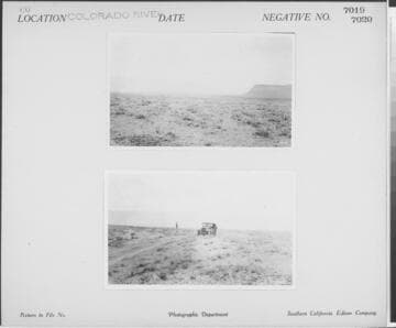 Colorado River - shot of desert floor