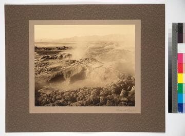 The Volcano Fields, so called. A region of geysers and mud springs in Lower California