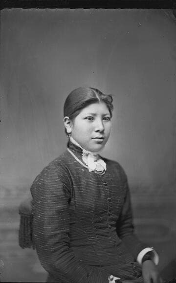 Rebecca Jumper, daughter of John Jumper, two years after going to state school, Granville, Ohio