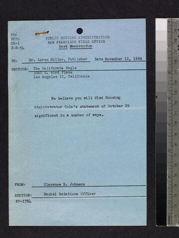 Memo, address and letter