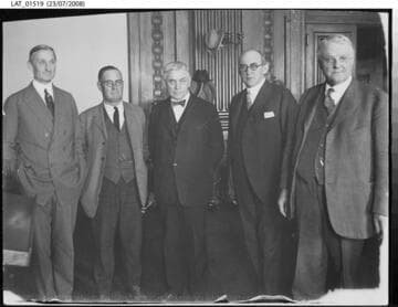 Harry Chandler with associates