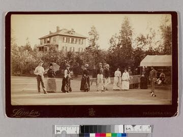 Tennis court -- 170 N. Orange Grove -- Walnut St