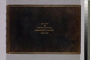 Thos. Foster his Book, 1779-1785