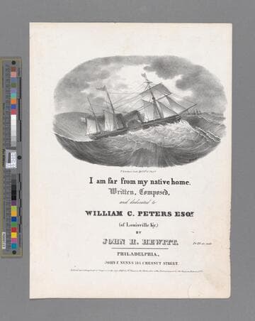 I am far from my native home / composed by John H. Hewitt   as sung with great applause by Mr. White, of the Boston Quartette Club