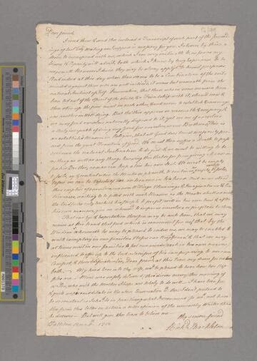 Shackleton, Richard. Letter to John Gough