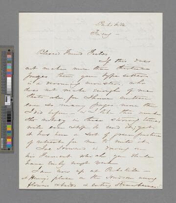 Stowe, Harriet Beecher. Letter to James Thomas Fields