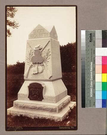 Monument honoring the 7th Michigan Infantry, 3rd Brigade, 2nd Division, 2nd Corps