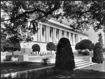 Library building, south façade