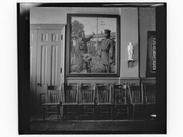 Interior of unidentified meeting hall