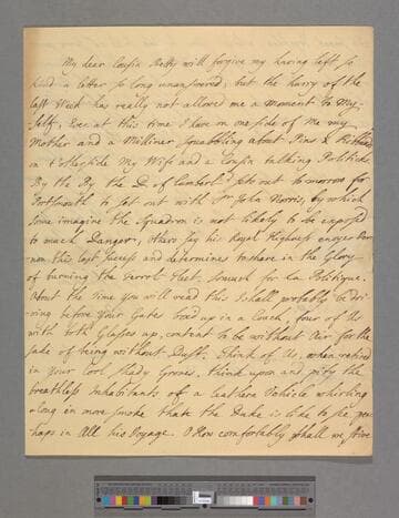 Freind, William. Letter to Elizabeth (Robinson) Montagu