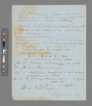 Original Minutes Aug. 12, 1850