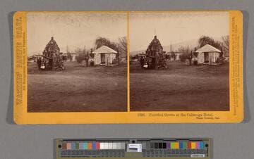 Petrified Grotto at the Calistoga Hotel. Napa County, Cal