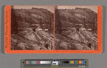 Crested Peak and Tunnel no. 10. Eastern Slope of Western Summit