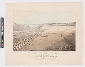 Birds-eye view of the camp of the army of occupation, commanded by Gen'l Taylor