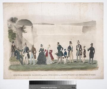 Spring & summer fashions for 1842, published by Scott & Wilson. 146 Broadway, N-York